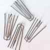 4 Prong Pinch Pleat Curtain Hooks - 3 Inch, 4 Pack for Easy Hanging