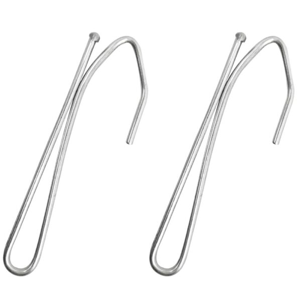 50 Pcs Stainless Steel Curtain Hooks for Easy Pinch Pleat Installation