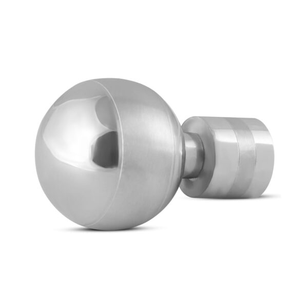 FAPBADRI Stainless Steel Curtain Knobs - Stylish Silver Finials for 1 Inch Rods - Image 5