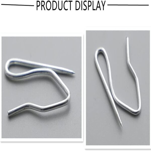 InfantLY 20pcs Metal S Shape Hooks for Easy Curtain Hanging Solutions - Image 4