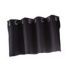 Elegant Black Solid Short Valance Curtains for Kitchen Window Treatments - Image 6