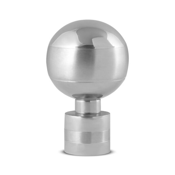 FAPBADRI Stainless Steel Curtain Knobs - Stylish Silver Finials for 1 Inch Rods - Image 7