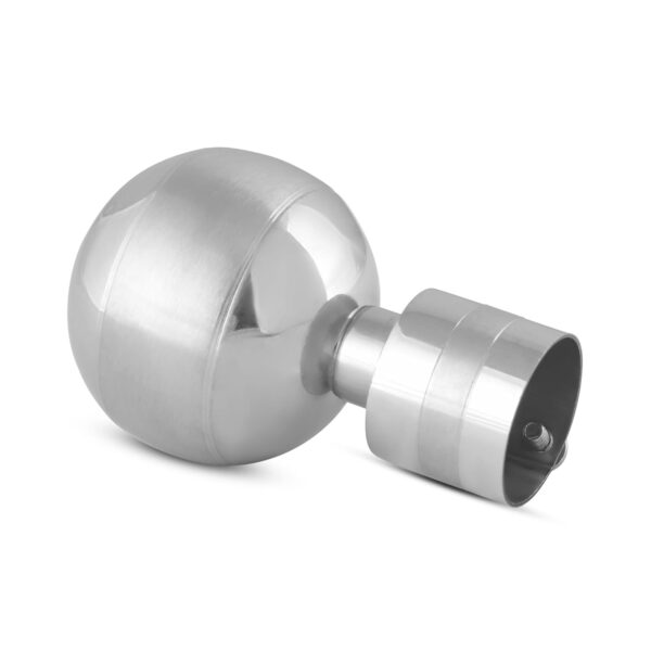 FAPBADRI Stainless Steel Curtain Knobs - Stylish Silver Finials for 1 Inch Rods - Image 6