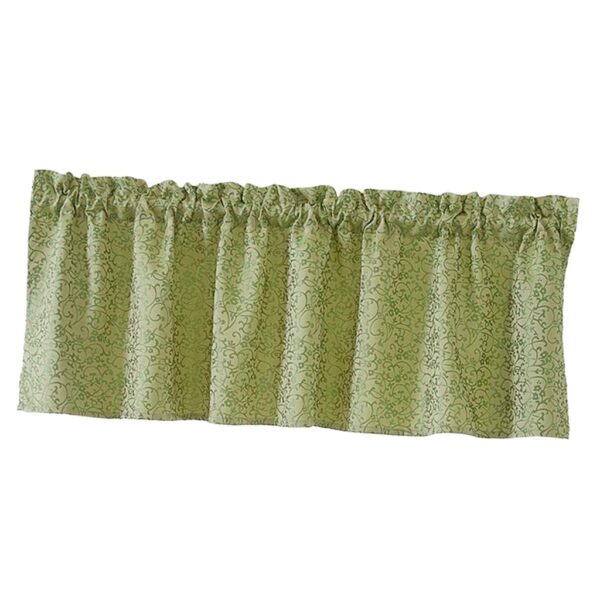 Elegant Green Voile Sheer Curtain Valance Tiers for Stylish Home Decor - Image 7