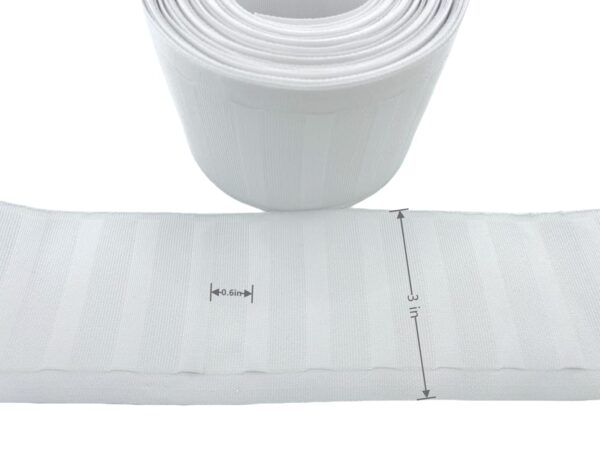 Pure White Deep Pinch Pleat Tape - 6 Yards for Elegant Drapery Solutions - Image 5