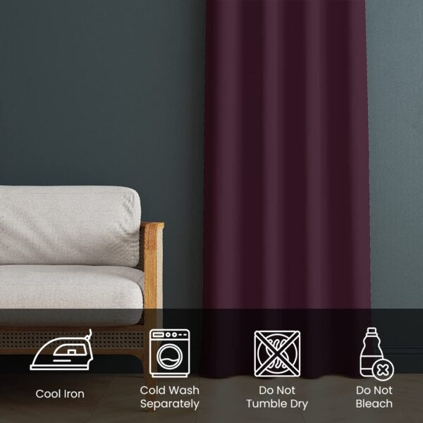 Kuber Industries 100% Blackout Curtains for Insulated 5 Feet Windows - Image 3