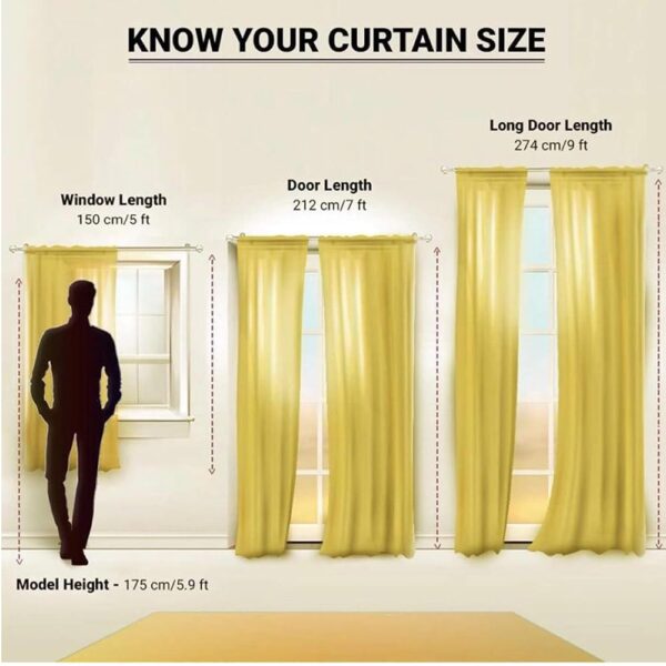 Elegant Door Curtains: Cortina 2 Piece Leaf Design Panel in Brown - Image 6