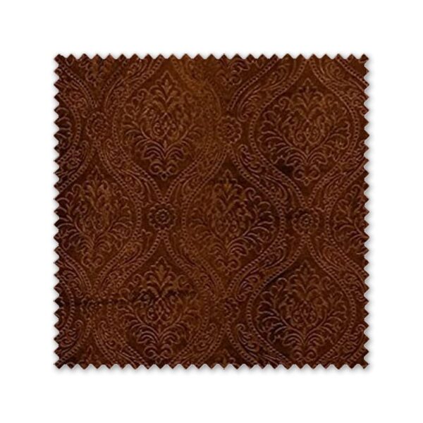 Premium Velvet Emboss Curtains for Windows - 5 Feet Brown Decor - Image 4