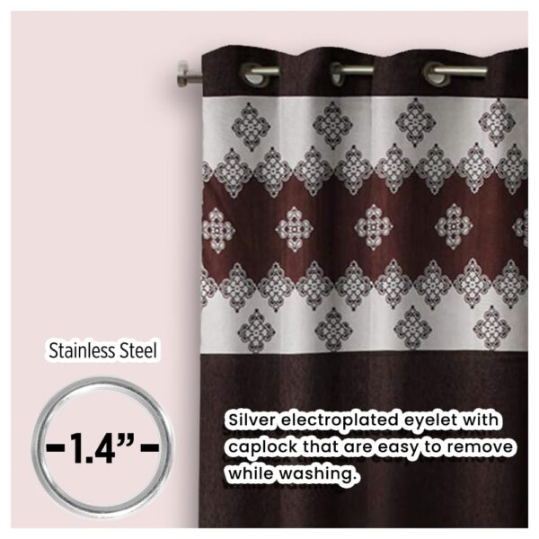 Stylish Brown Room Darkening Curtains for Bedroom and Living Room Decor - Image 3