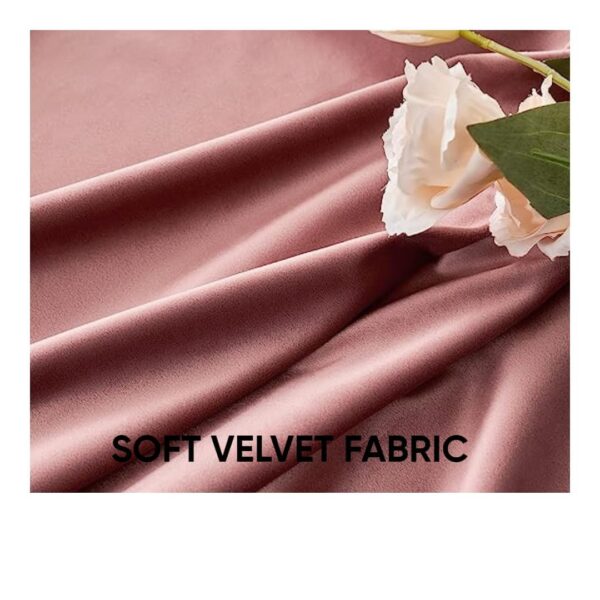 SENOR Blackout Curtains for Room Darkening - Thermal Insulated Dusty Rose Set - Image 3