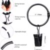 PiyuBind Black Curtain Rings with Clips - Rustproof Decorative Drapery Hangers - Image 2