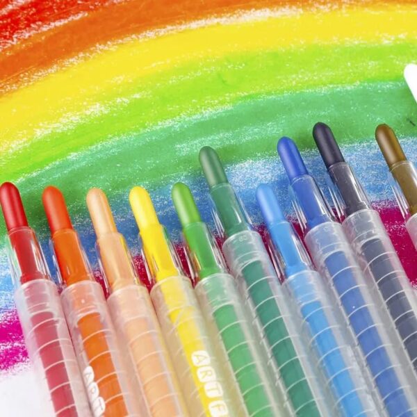 Amitasha 36 Shades Twistable Crayons for Creative Preschool Kids' Art Supplies - Image 7