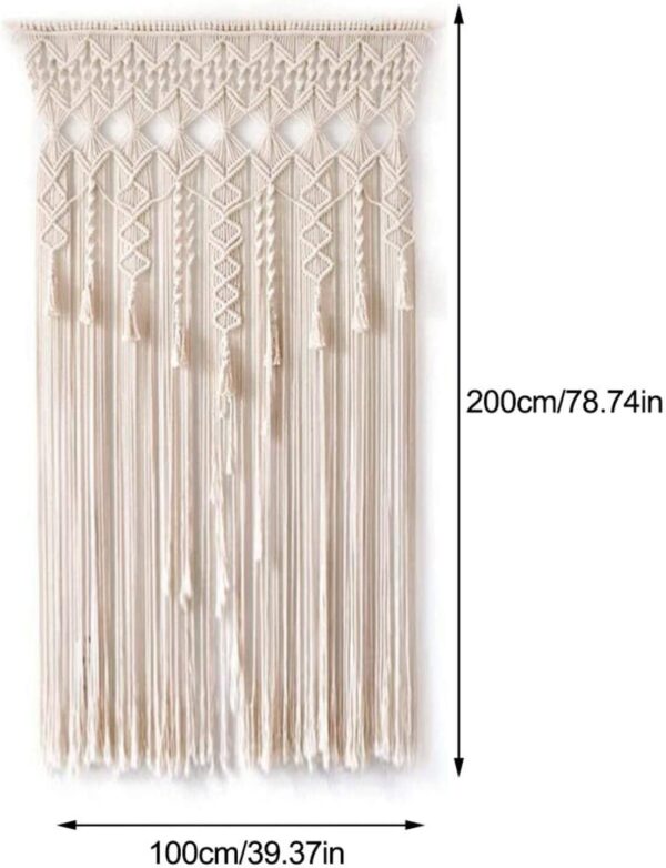 Handmade Boho Macrame Curtains for Windows and Doorways: KnottySoul Collection - Image 5