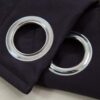 Elegant Black Solid Short Valance Curtains for Kitchen Window Treatments - Image 3