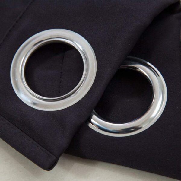 Elegant Black Solid Short Valance Curtains for Kitchen Window Treatments - Image 3