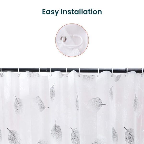 Soft Texture Waterproof Shower Curtain - Pack of 2 for Elegant Bathrooms - Image 4