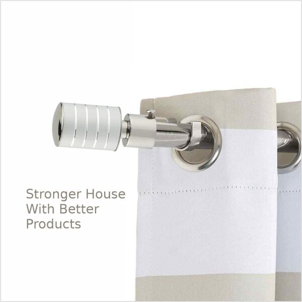 Stylish Welson Stainless Steel Curtain Bracket Set for Home and Events - Image 2