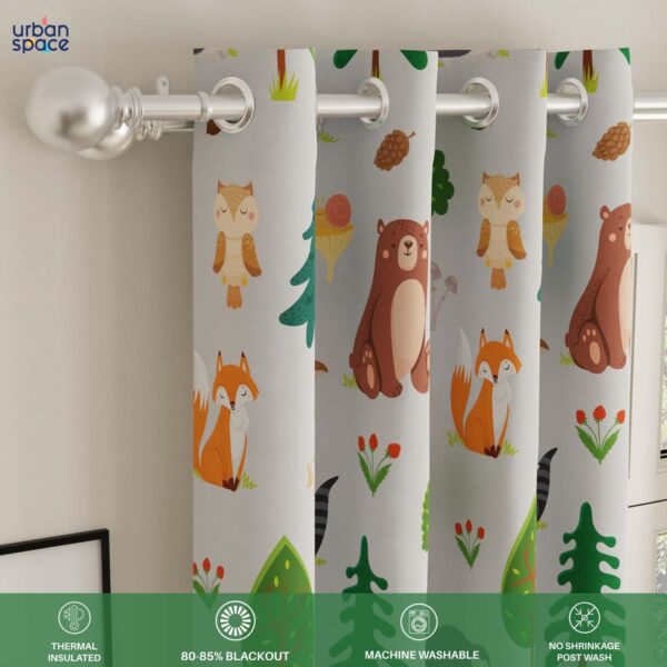 Urban Space Bugs Bunny Blackout Curtains for Long Doors - 80-85% Darkening - Image 4