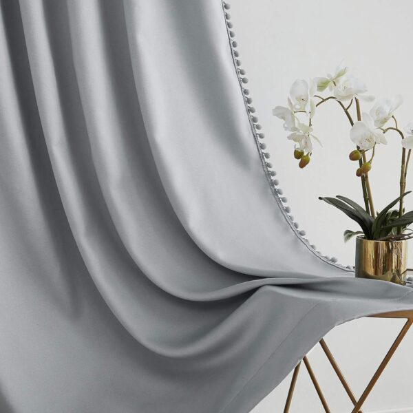 Elegant Velvet Curtains with Tiebacks for Stylish Windows - 4x4 Feet Pack - Image 3