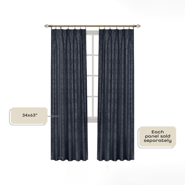 Windsor Pinch Pleat Curtains: Elegant 34x63" Home Decor Solution - Image 4