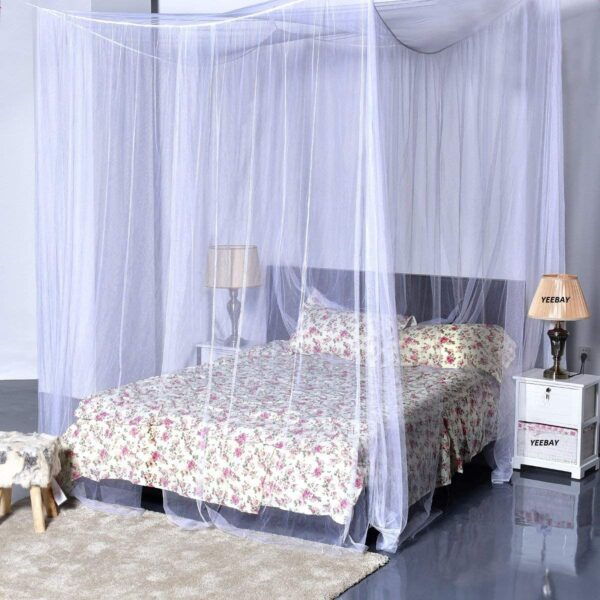 YEEBAY Bed Canopy Mosquito Net: Elegant Protection for Full, Queen, King Beds - Image 3