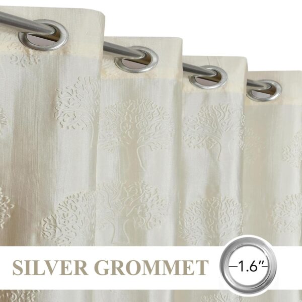 Elegant 7 Feet Long Cream Curtains for Doors and Windows - Premium Quality - Image 2