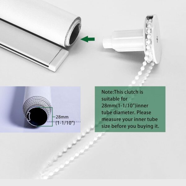 Roller Blind Clutch for 28mm Tube: Easy Installation Accessories for Shades - Image 3