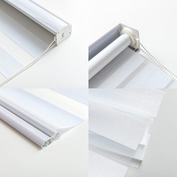 Custom Zebra Roller Window Blinds: Stylish Dual Layer Shades for Your Home - Image 4