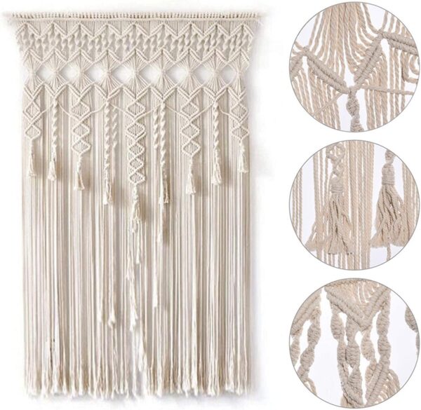 Handmade Boho Macrame Curtains for Windows and Doorways: KnottySoul Collection - Image 4