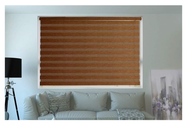 Zebra Wooden Blinds: Stylish Brown Window Treatments for Home and Outdoor Decor - Image 2