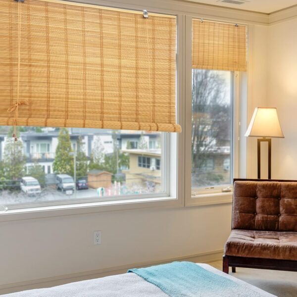 Bamboo Roman Blinds: Stylish Light Filtering Shades for Home and Office - Image 5