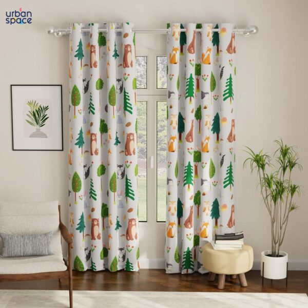 Urban Space Bugs Bunny Blackout Curtains for Long Doors - 80-85% Darkening - Image 2