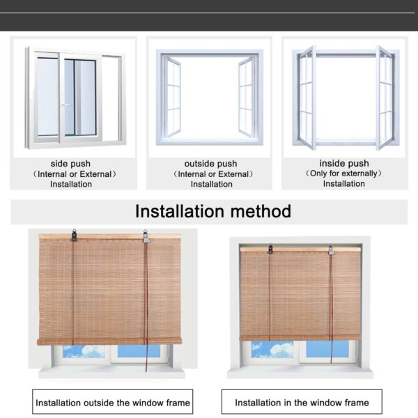 Eco-Friendly Bamboo Roll Up Blinds for Sun Protection and Style - Image 9