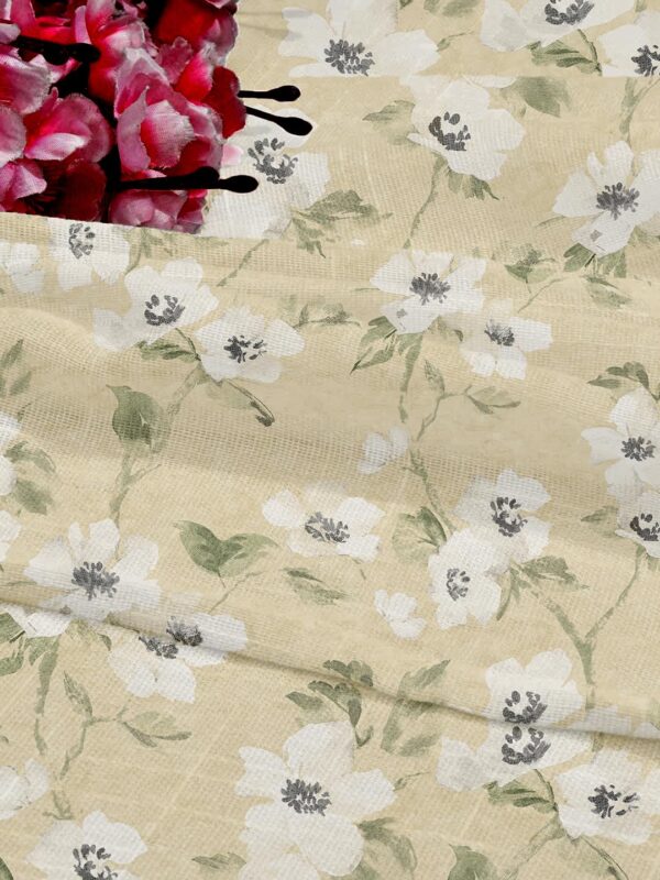 Decorative Floral Printed Cotton Sheer Curtains for Elegant Home Decor - Image 5