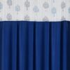 Navy Blue Polyester Door Curtain - 7 Feet with Stainless Steel Grommets - Image 3