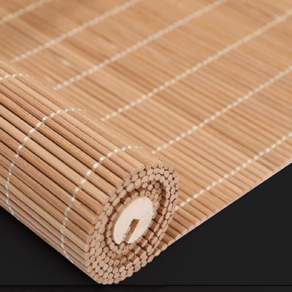 Bamboo Roman Shades: Natural Light Filtering Window Blinds for Home & Outdoor Spaces - Image 2