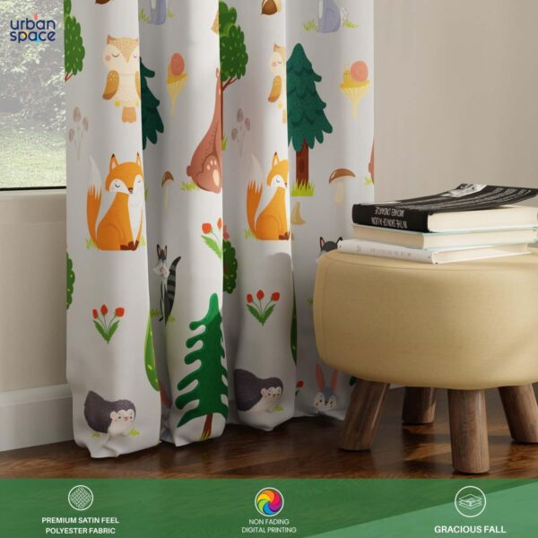 Urban Space Bugs Bunny Blackout Curtains for Long Doors - 80-85% Darkening - Image 3