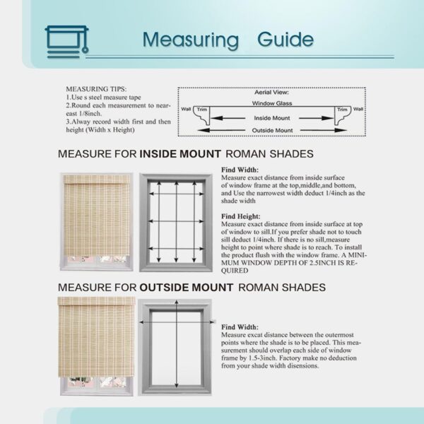 Bamboo Roman Window Shades: Light Filtering UV Protection for Stylish Spaces - Image 4