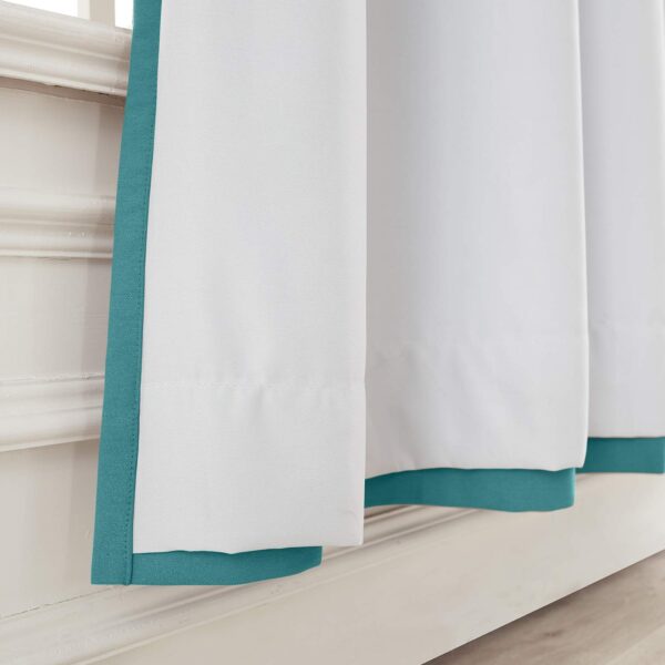 Elegant Pagoda Blue Pinch Pleat Blackout Curtain for Bedroom (60x108 inches) - Image 5