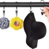 PiyuBind Black Curtain Rings with Clips - Rustproof Decorative Drapery Hangers - Image 3