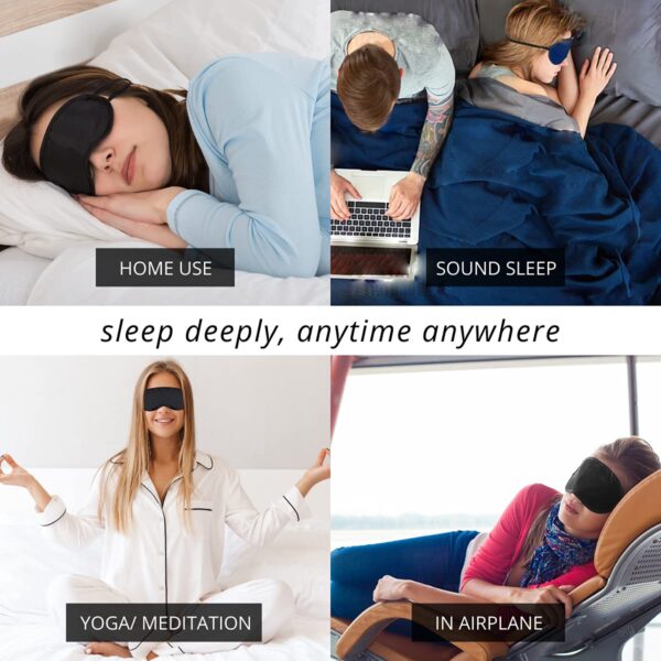 Silk Eye Mask Set for Ultimate Comfort and Restful Sleep - Image 4