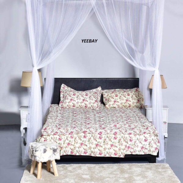 YEEBAY Bed Canopy Mosquito Net: Elegant Protection for Full, Queen, King Beds - Image 5