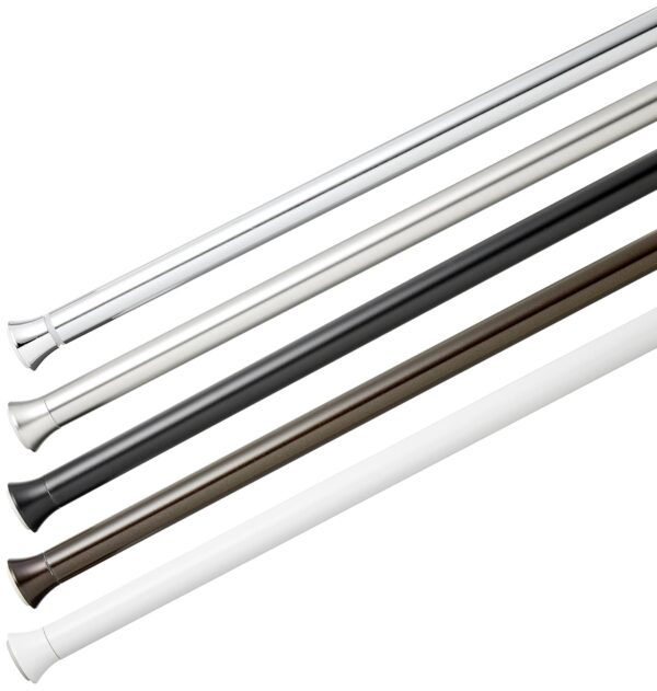 Adjustable Shower Curtain Tension Rod 24-36' for Easy Bathroom Upgrades - Image 5