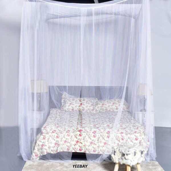 YEEBAY Bed Canopy Mosquito Net: Elegant Protection for Full, Queen, King Beds - Image 4