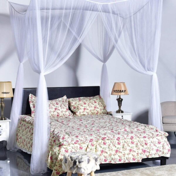 YEEBAY Bed Canopy Mosquito Net: Elegant Protection for Full, Queen, King Beds - Image 6