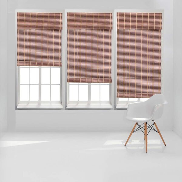 Bamboo Roll Up Window Blinds: Stylish Light Filtering Roller Shades - Image 4