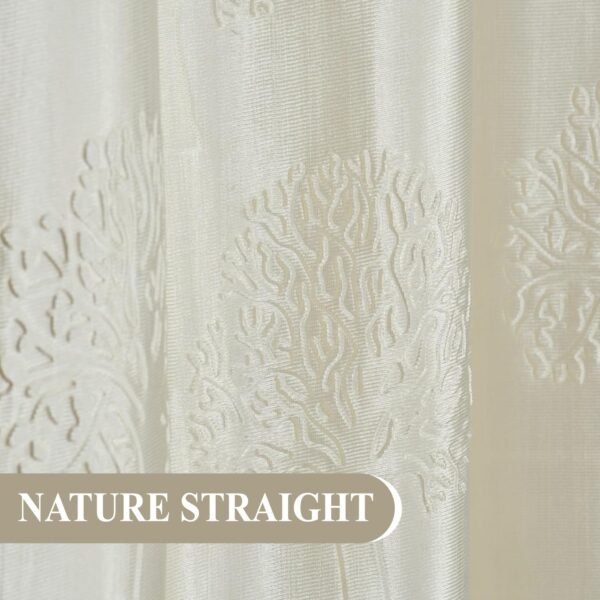 Elegant 7 Feet Long Cream Curtains for Doors and Windows - Premium Quality - Image 4