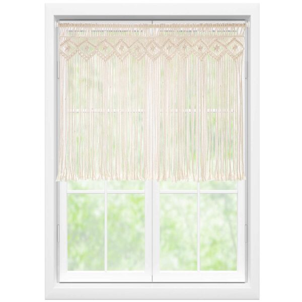 KnottySoul Macrame Valance: Boho Window Treatments for Every Room in Your Home - Image 2