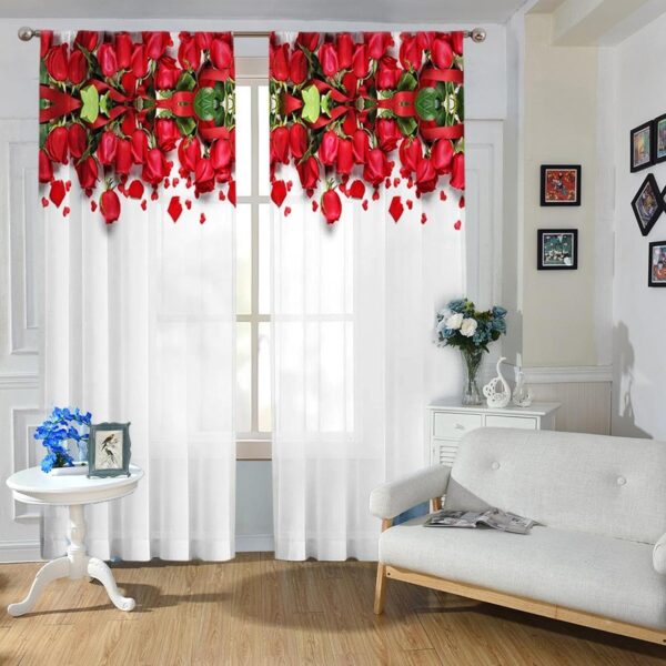 BOLLYWOOD 2X Printed Sheer Curtains for Bedroom and Dining Room Decor - Image 7