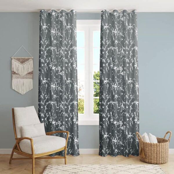 Elegant 100% Blackout Curtains with Gold Foil for Bedroom and Living Room - Image 3